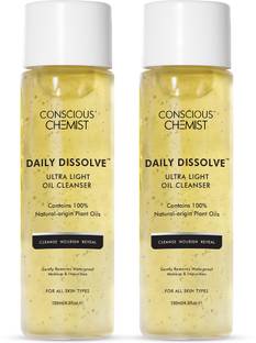 Conscious Chemist Oil Cleanser for Face | Removes Makeup, SPF & Impurities | Hydrates & Softens Face Wash