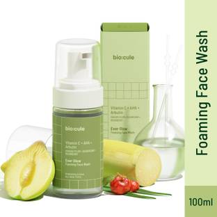 biocule Ever Glow AHA Vitamin C for Glowing Skin Dark spots & Hyperpigmentation Foaming Face Wash
