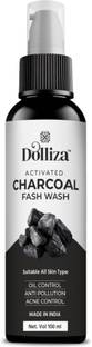 DOLLIZA Activated Charcoal  For Men & Women, Oil Control || Anti Pollution || Acne Control || Skin Brightening, All Skin Types Face Wash