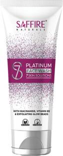 SAFFIRE Natural S7 Platinum face Wash |7 Skin Solutions | 100ml Face Wash