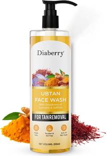 Diaberry Ubtan Natural | Anti-Tan For all Skin Types with Turmeric & Saffron  Face Wash