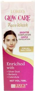 LORD'S Glow Care  Brighter Complexion Enriched With Silver Dust Berberis Calendula for All Skin Types Face Wash