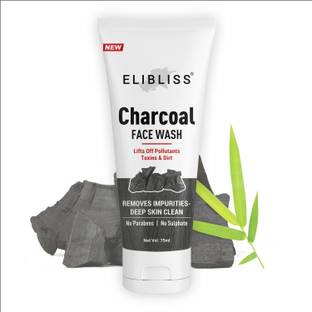 ELIBLISS Charcoal  for Deep Cleaning Removes Dirt Cleans Pores & Acne Control Face Wash