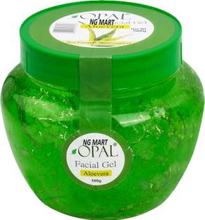 NG MART OPAL ALOEVERA FACIAL GEL FOR REFRESHING & GLOWING SMOOTH SKIN PACK OF - 500gm x 1 Face Wash