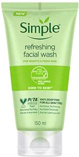 Simple Refreshing Facial Wash Smooth And Healthy Looking Skin 150 mL Face Wash