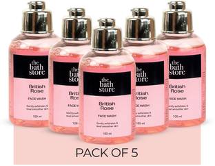 The Bath Store British Rose  - 100ml (Pack of 5) Face Wash