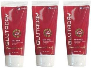 Glutaday Glutathion Whitening and Moisturizing  Pack _3 Face Wash
