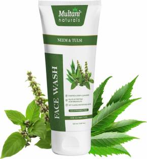 Multani Natural Neem & Tulsi  I Reduce Dark Spots I SLS & Paraben Free - Face Wash