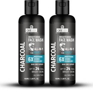 Cassidy CHARCOAL MEN FACE WASH For Men & Women For Deep Clense Skin Tone// Restores Natural Glow Face Wash