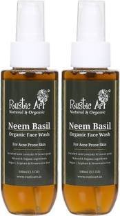 RUSTIC ART Neem Basil  100ml (pack of 2) Face Wash