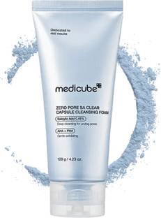 Medicube Zero Pore SA Cleansing Foam – Exfoliating  with BHA, AHA & PHA for Pore Care Face Wash