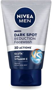 Nivea Men Dark Spot Reduction with 10X Vitamin C Effect, Licorice Cleanser for All Skin Face Wash