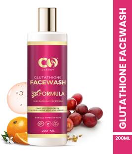 CO Luxury Glutathione  With Kojic Acid Grapeseed Oil Vitamin C & E Face Wash