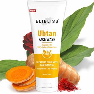 ELIBLISS Ubtan Tan Removal and Blemish Minimizing With Saffron,Turmeric  Face Wash