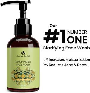 Avimee Herbal Niacinamide  | For Radiant and Glowing Skin | Gentle Skin Cleanser Face Wash