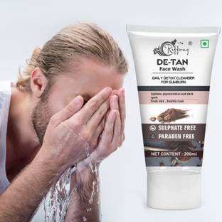 Riffway De Tan  To Remove Tanning & Dirt` Glowing Complexion` Men Women Face Wash