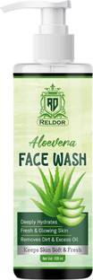 RELDOR Aloe Vera  With Deeply Hydrates / Fresh & Glowing Skin / Removes Dirt & Excess Oil / Keep Skin Soft & Fresh Face Wash