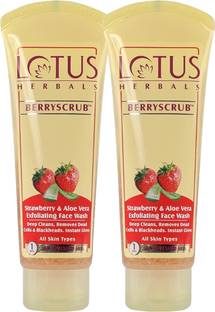 LOTUS HERBALS Berry Scrub Strawberry Face Wash