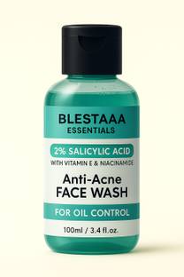 blestaaa essentialss 2% Salicylic Acid For Oily Skin | Sulphate Free, Anti Face Cleanser With Niacinamide & Vitamin E For Acne . Face Wash