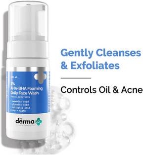 The Derma Co AHA-BHA Foaming Cleanser for All Skin Types Face Wash