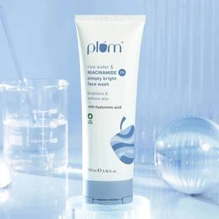 Plum 2% Niacinamide  With Rice Water For Bright, Soft Skin | Gentle, Non-drying Face Wash