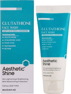 Aesthetic Shine Glutathione With Hyaluronic Acid , Kojic Acid, Niacinamide & Betaine Face Wash