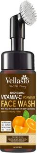 vellasio Brightening Vitamin C Foaming with Built-In Face Brush for deep cleansing Face Wash