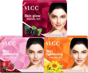 VLCC Skin Tightening and Skin Whitening and Skin Glow Facial Kit