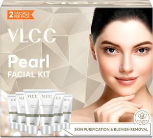VLCC Pearl Single Facial Kit - Removes Dead Skin Cells & Blackheads