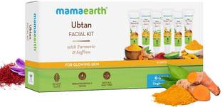 Mamaearth Ubtan Facial Kit With Turmeric & Saffron For Glowing Skin