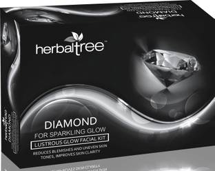 Herbal Tree Diamond Facial Kit for Sparkling, Lustrous Glow Improve Skin Clarity