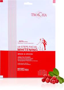 TWACHA 10 Steps Whitening Bridal Facial Kit for Instant Brightening with Niacinamide