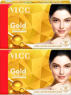 VLCC Gold Facial Kit with FREE Rose Water Toner