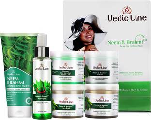 Vedic Line Neem & Brahmi Facial Kit For Acne Prone Skin