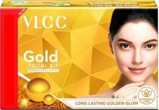 VLCC Gold Facial Kit with FREE Rose Water Toner