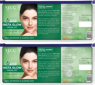VLCC Salon Series Insta Glow Facial Kit ( 6 Facials ) (Pack of 2)