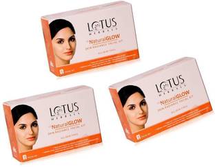 LOTUS Herbals Natural Glow Skin Radiance Facial Kit ( Pack of 3 )