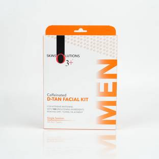 O3+ Caffeinated D-Tan Facial Kit for intensive whitening remove dirt toxins oil