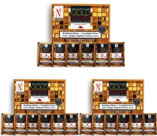 NutriGlow NATURAL'S Gold Kesar Facial Kit with Saffron Extracts for Youthful Glow, (60gm Each)