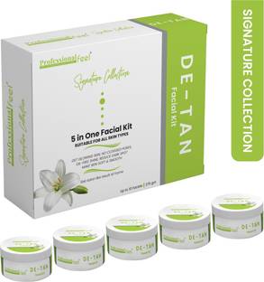 PROFESSIONAL FEEL SIGNATURE COLLECTION DE TAN Facial Kit 5 In 1 For All Skin Types