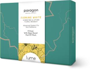 Lume Paragon Beauty Firming White +, 8 steps facial kit with Sea algae peel o? mask