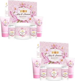 RICHFEEL Lily & Jasmine Bleach For Radiant & Glowing Skin |320 g (Pack of 2)