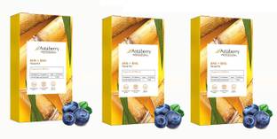 ASTABERRY Aha & Bha Facial Kit With Sugarcane & Bilberry Extract - 6 Steps 36 Gr Pack Of 3