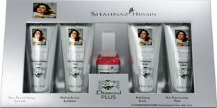 Shahnaz Husain Diamond Skin Revival Kit (40g+15ml)(Diamond Cream,Scrub,Lotion,Mask,skin tonic)