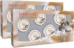 Aaryanveda Pearl Facial Kit With Walnut Extract To Improves Skin Complexion
