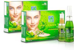ASTABERRY Green Tea Facial Kit (6 Steps) 570 ml + Green Tea Facial Kit (6 Steps) 570 ml