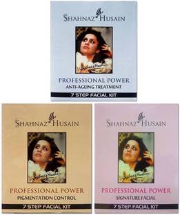 Shahnaz Husain Anti-Ageing,Pigmentation Control and Signature facial kit combo