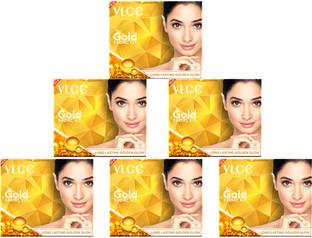 VLCC Gold Facial Kit For Luminous & Radiant Complexion (Pack of 6)