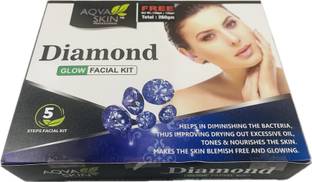 Aqva Skin Diamond Facial Kit (5 Step) For Youthful Glow | Net Quantity -