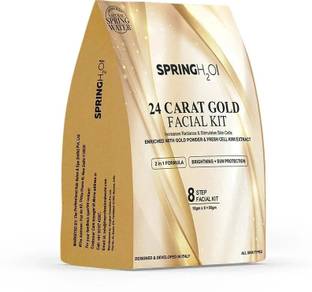 SPRING H2O 24 Carat Gold Facial Kit For Brightening, Radiant and Glowing Skin